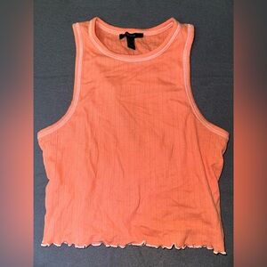 Forever 21 Pink/Orange Cropped Tank Top